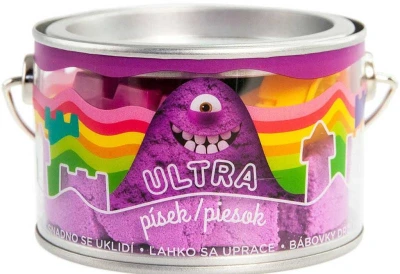 EPEE EP Line Ultra písek kinetický magický 200g fialový set s formičkami v plechovce EPEE EP Line Ultra písek kinetický magický 200g fialový set s formičkami v plechovce