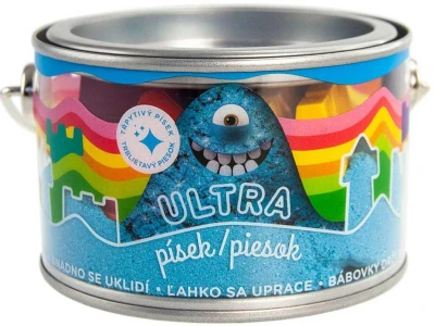EPEE EP Line Ultra písek kinetický magický 200g modrý s glitry s formičkami v plechovce EPEE EP Line Ultra písek kinetický magický 200g modrý s glitry s formičkami v plechovce