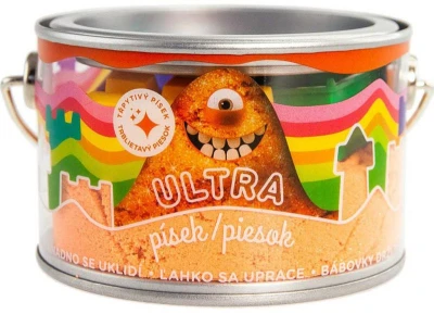 EPEE EP Line Ultra písek kinetický magický 200g oranžový s glitry s formičkami v plechovce EPEE EP Line Ultra písek kinetický magický 200g oranžový s glitry s formičkami v plechovce