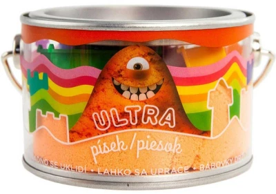 EPEE EP Line Ultra písek kinetický magický 200g oranžový set s formičkami v plechovce EPEE EP Line Ultra písek kinetický magický 200g oranžový set s formičkami v plechovce