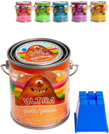 EPEE EP Line Ultra písek magický 120g set s formičkou 6 barev v plechovce EPEE EP Line Ultra písek magický 120g set s formičkou 6 barev v plechovce