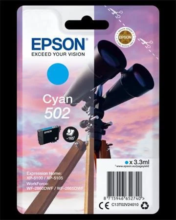 Epson Cartridge T02V2 cyan (dalekohled)