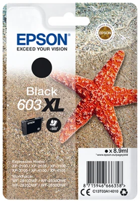 Epson Cartridge T03A1 black XL (hvězdice)