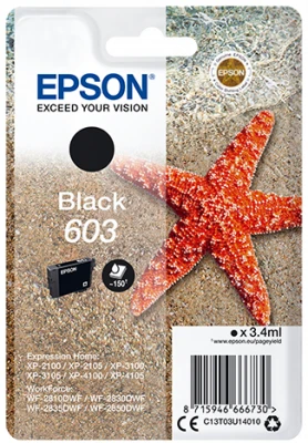 Epson Cartridge T03U1 black (hvězdice)