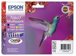 EPSON cartridge T0807 (6color) multipack (kolibřík) EPSON cartridge T0807 (6color) multipack (kolibřík)