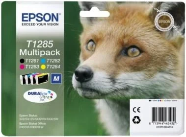 EPSON cartridge T1285 (black/cyan/magenta/yellow) multipack (liška) EPSON cartridge T1285 (black/cyan/magenta/yellow) multipack (liška)