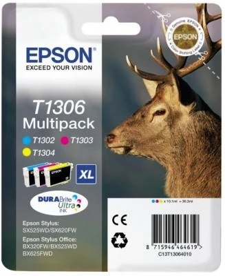 Epson Cartridge T1306 (cyan/magent/yellow) multipack (jelen) Epson Cartridge T1306 (cyan/magent/yellow) multipack (jelen)