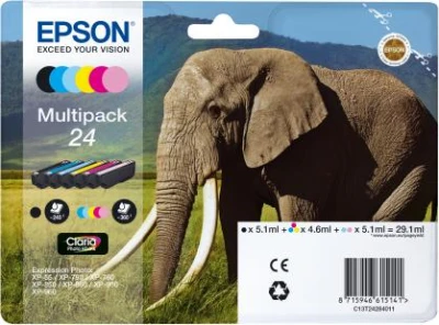 Epson Cartridge T2428 (black/light cyan/magenta/cyan/yellow/light magenta) multipack (slon) Epson Cartridge T2428 (black/light cyan/magenta/cyan/yellow/light magenta) multipack (slon)