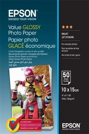 Epson Paper 10x15 - 183g/m2 - 100 sheets - value glossy photo paper