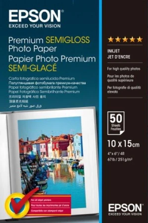 Epson Paper 10x15 - 251g/m2 - 50sheets - premium semi-gloss