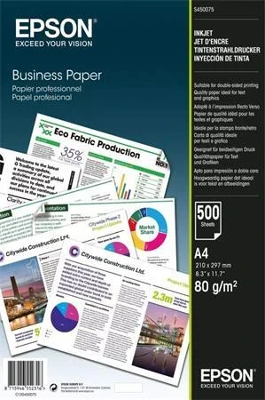 Epson Paper A4 - 80g/m2 - 500 sheets - Inkjet Business Paper (VÝPRODEJ)