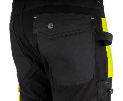 Bennon EREBOS žluté pánské pracovní kalhoty třídy 1 HI-VIS