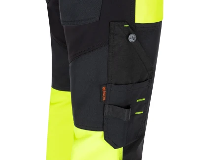 Bennon EREBOS žluté pánské pracovní kalhoty třídy 1 HI-VIS