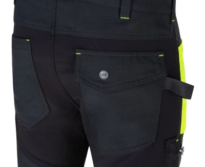Bennon EREBOS žluté pánské pracovní kalhoty třídy 1 HI-VIS