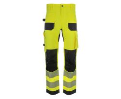 Bennon EREBOS žluté pánské pracovní kalhoty třídy 2 HI-VIS