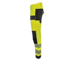 Bennon EREBOS žluté pánské pracovní kalhoty třídy 2 HI-VIS