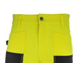 Bennon EREBOS žluté pánské pracovní kalhoty třídy 2 HI-VIS