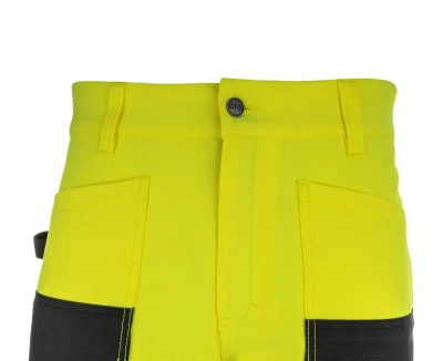 Bennon EREBOS žluté pánské pracovní kalhoty třídy 2 HI-VIS