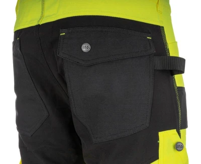 Bennon EREBOS žluté pánské pracovní kalhoty třídy 2 HI-VIS