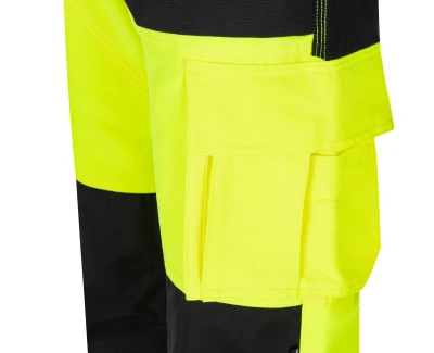 Bennon EREBOS žluté pánské pracovní kalhoty třídy 2 HI-VIS