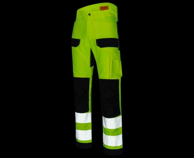 Bennon EREBOS žluté pánské pracovní kalhoty třídy 2 HI-VIS
