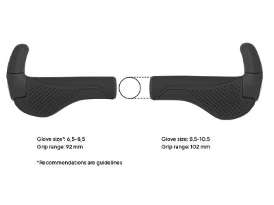 ERGON Gripy Gs2-s Evo Černá