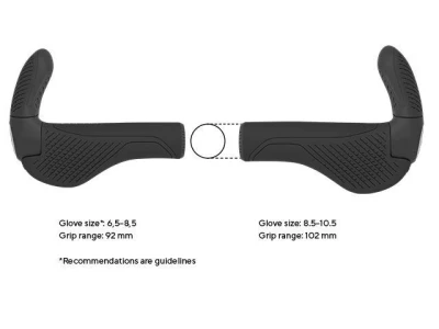 ERGON Gripy Gs3-s Evo Černá