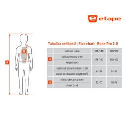 Etape Bone PRO 2.0 dětský chránič páteře černá-žlutá