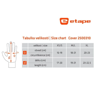 Etape Cover rukavice černá