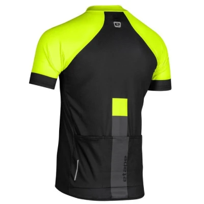 Etape Cube cyklistický dres černá-žlutá fluo