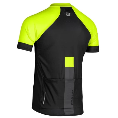 Etape Cube cyklistický dres černá-žlutá fluo