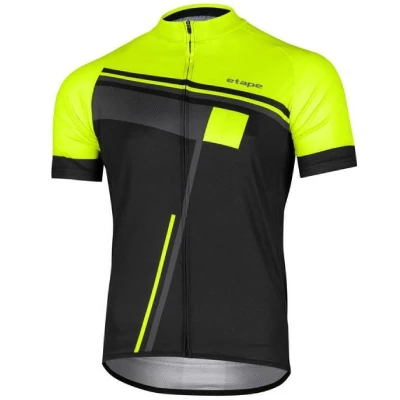 Etape Cube cyklistický dres černá-žlutá fluo POUZE XXL (VÝPRODEJ)