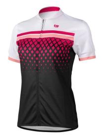 Etape Diamond cyklistický dres - bílá-růžová