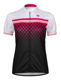 Etape Diamond cyklistický dres - bílá-růžová