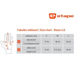 Etape Diana 2.0 dámské rukavice černá-rainbow