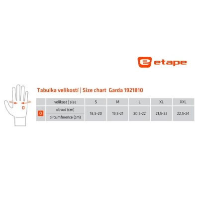Etape Garda cyklistické rukavice černá-zelená