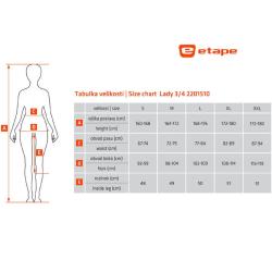 Etape Lady 3/4 dámské kalhoty černá