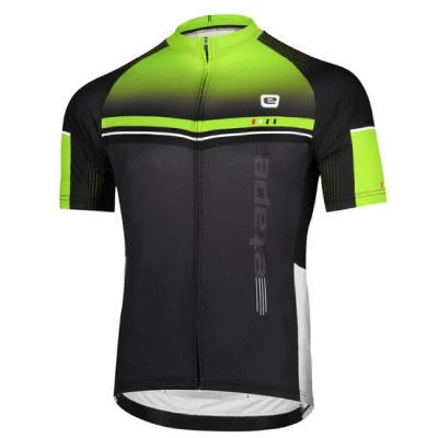 Etape Maestro cyklistický dres černá-žlutá fluo