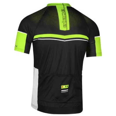 Etape Maestro cyklistický dres černá-žlutá fluo