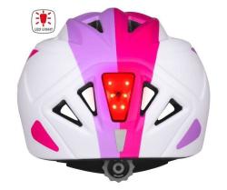 Etape Pluto Light dětská cyklistická helma bílá-lila