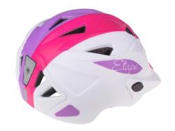 Etape Pluto Light dětská cyklistická helma bílá-lila