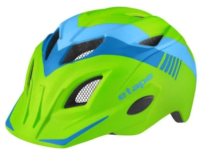 Etape Pluto Light dětská cyklistická helma zelená-modrá mat Etape Pluto Light dětská cyklistická helma zelená-modrá mat