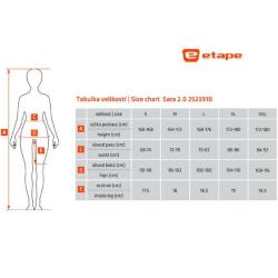 Etape Sara 2.0 dámské kalhoty černá POUZE M (VÝPRODEJ)