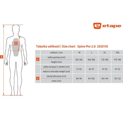 Etape Spine PRO 2.0 chránič páteře černá-zelená