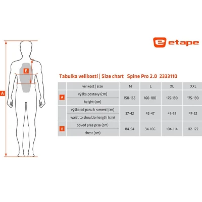 Etape Spine PRO 2.0 chránič páteře černá-zelená