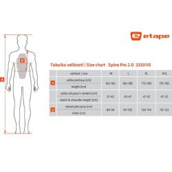 Etape Spine PRO 2.0 chránič páteře černá-zelená POUZE M (VÝPRODEJ)