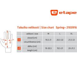 Etape Spring+ cyklistické rukavice černá-žlutá