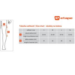 Etape Warmer Knee návleky na kolena černá