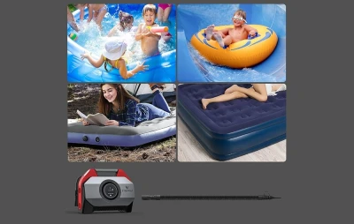 Etenwolf S6 červený autokompresor, 11,03 bar, 19 200 mAh