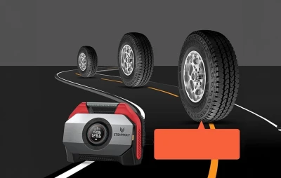 Etenwolf S6 červený autokompresor, 11,03 bar, 19 200 mAh